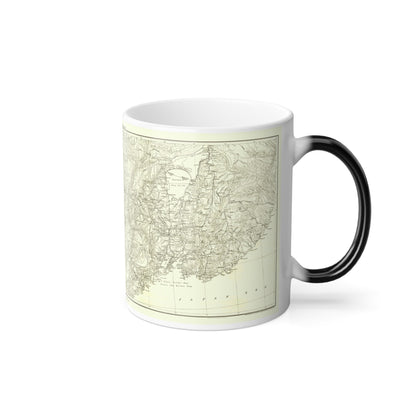 Asia - Kirin, Harbin, Vladivostok (1905) (Map) Color Changing Mug 11oz-11oz-The Sticker Space