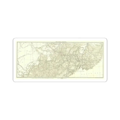 Asia - Kirin, Harbin, Vladivostok (1905) (Map) STICKER Vinyl Kiss-Cut Decal 2 Inch White - The Sticker Space