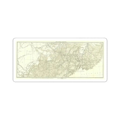Asia - Kirin, Harbin, Vladivostok (1905) (Map) STICKER Vinyl Kiss-Cut Decal 3 Inch White - The Sticker Space