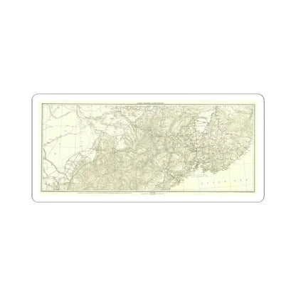Asia - Kirin, Harbin, Vladivostok (1905) (Map) STICKER Vinyl Kiss-Cut Decal 4 Inch White - The Sticker Space