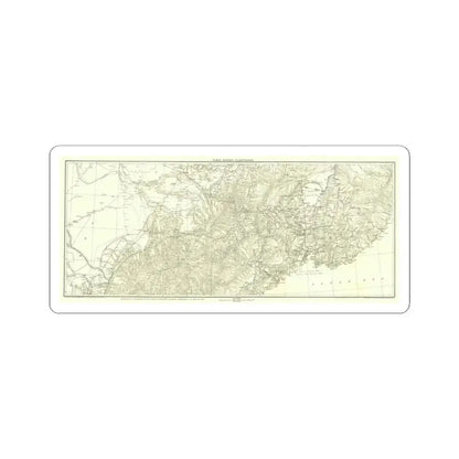 Asia - Kirin, Harbin, Vladivostok (1905) (Map) STICKER Vinyl Kiss-Cut Decal 6 Inch White - The Sticker Space