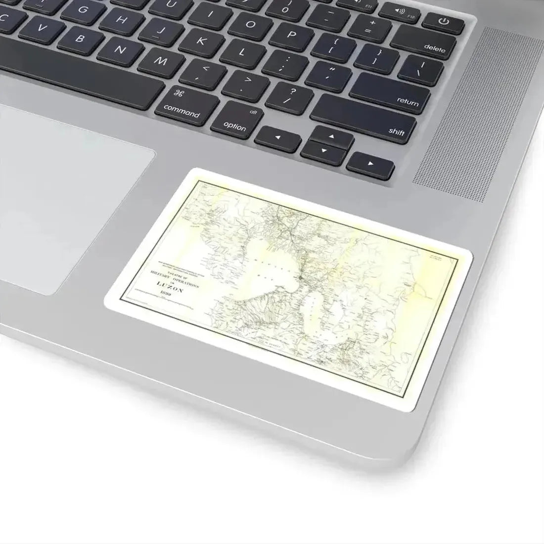 Asia - Luzon, Theatre of Military Operations (1899) (Map) STICKER Vinyl Kiss-Cut Decal - The Sticker Space