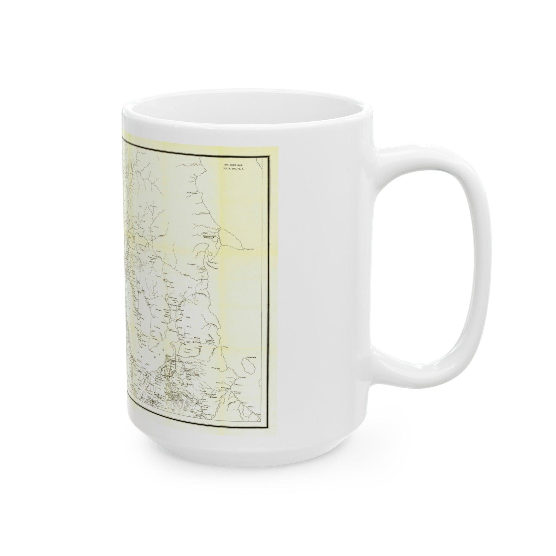 Asia - Luzon, Theatre of Military Operations (1899) (Map) White Coffee Mug-The Sticker Space