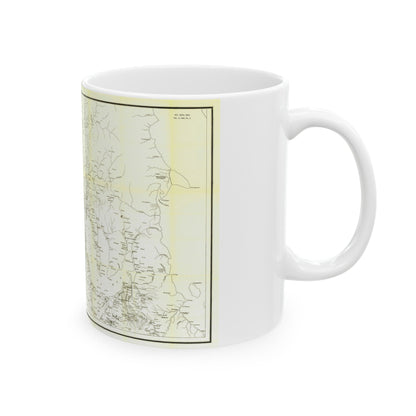 Asia - Luzon, Theatre of Military Operations (1899) (Map) White Coffee Mug-The Sticker Space