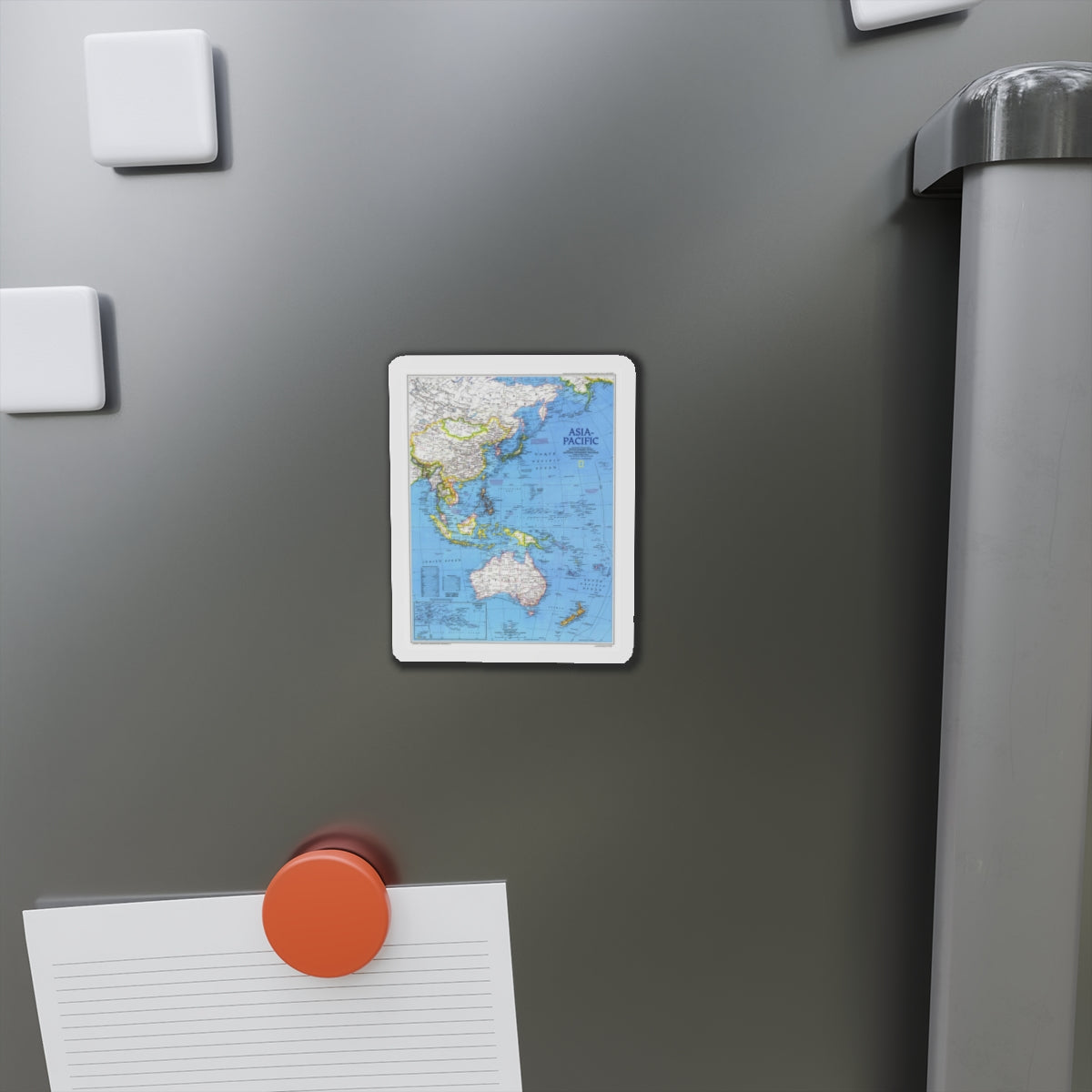 Asia-Pacific (1989) (Map) Refrigerator Magnet-The Sticker Space