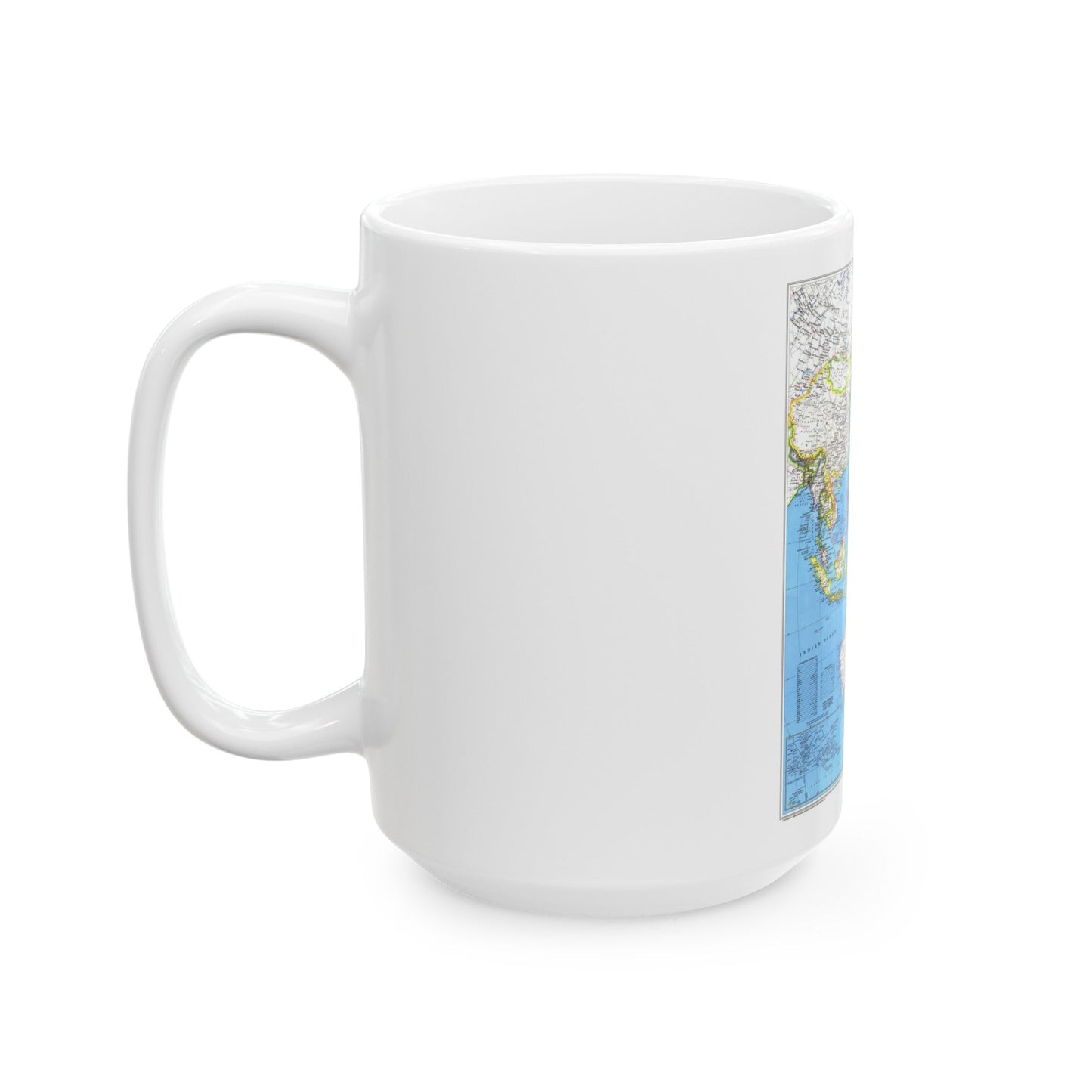 Asia-Pacific (1989) (Map) White Coffee Mug-The Sticker Space