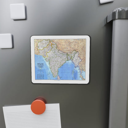 Asia - South (1984) (Map) Refrigerator Magnet-The Sticker Space