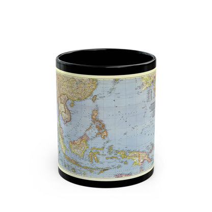 Asia - Southeast (1944) (Map) Black Coffee Mug-11oz-The Sticker Space