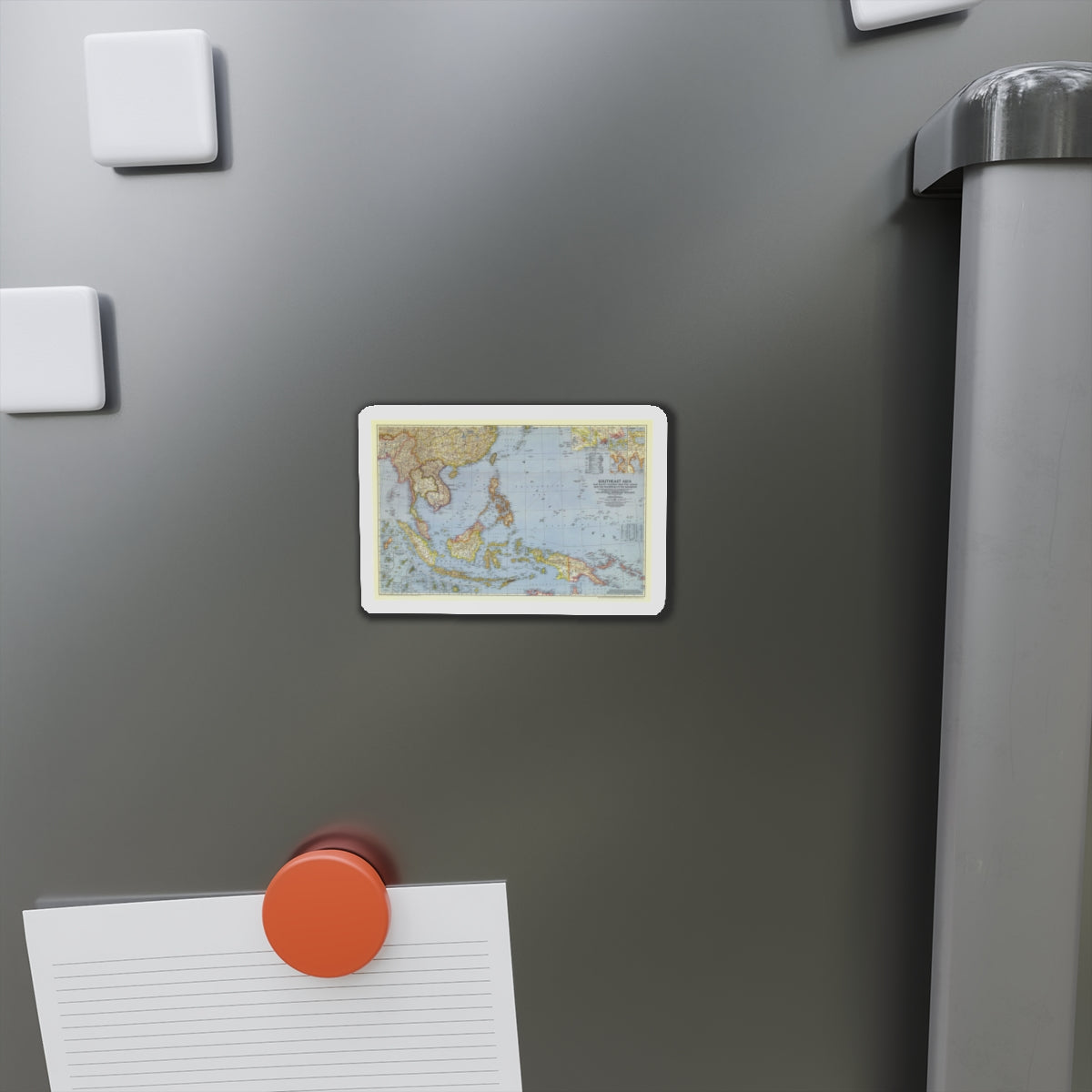 Asia - Southeast (1944) (Map) Refrigerator Magnet-The Sticker Space