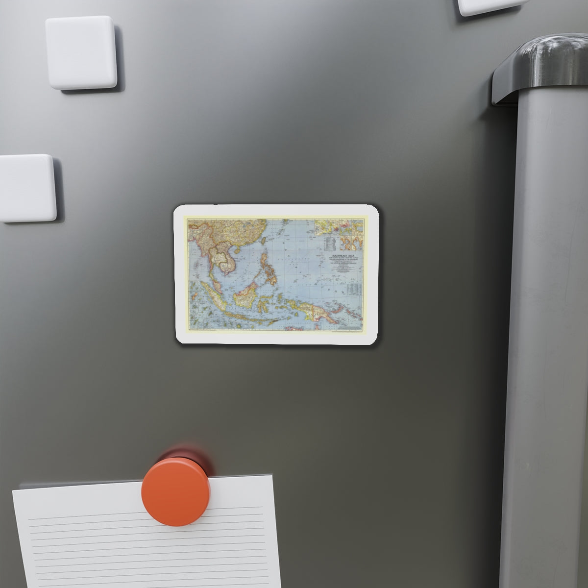 Asia - Southeast (1944) (Map) Refrigerator Magnet-The Sticker Space