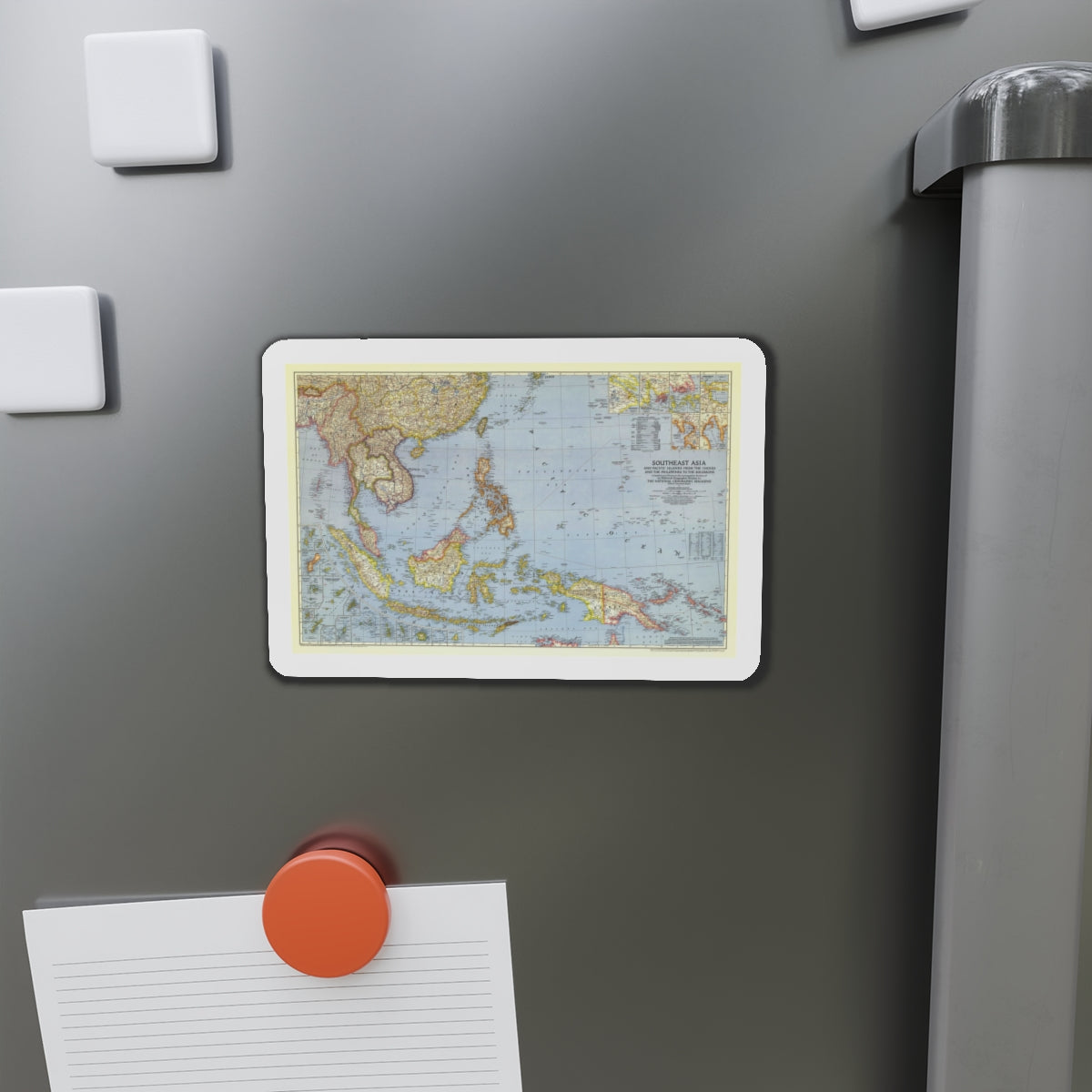 Asia - Southeast (1944) (Map) Refrigerator Magnet-The Sticker Space