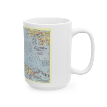 Asia - Southeast (1944) (Map) White Coffee Mug-The Sticker Space