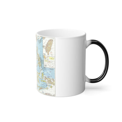 Asia - Southeast (1955) (Map) Color Changing Mug 11oz-11oz-The Sticker Space