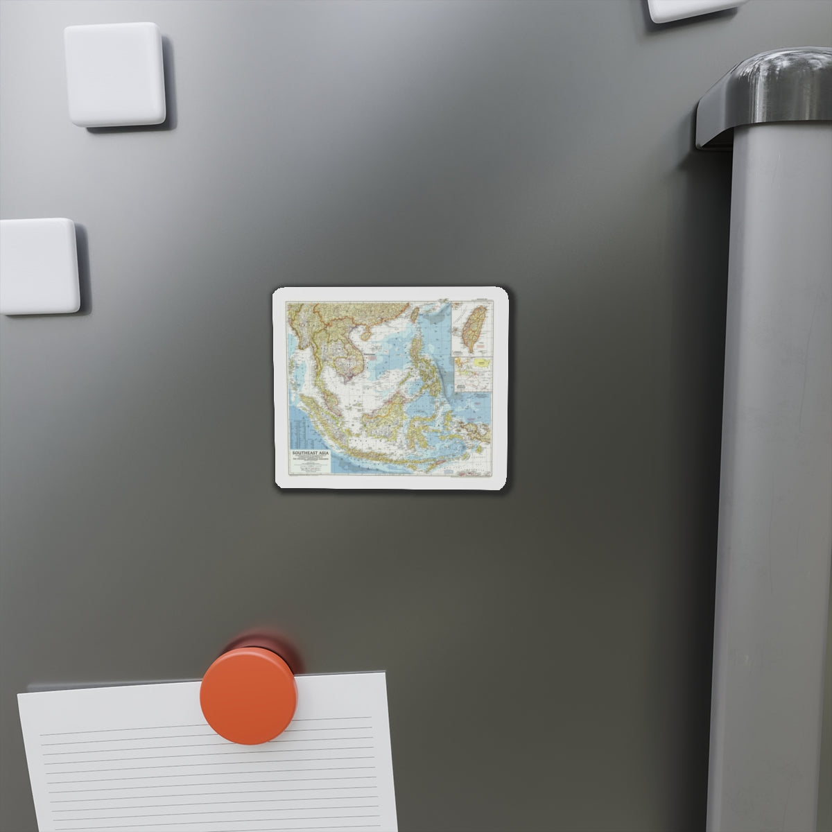 Asia - Southeast (1955) (Map) Refrigerator Magnet-The Sticker Space