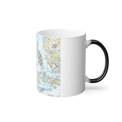 Asia - Southeast (1961) (Map) Color Changing Mug 11oz-11oz-The Sticker Space