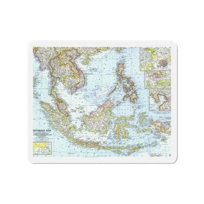 Asia - Southeast (1961) (Map) Refrigerator Magnet - The Sticker Space
