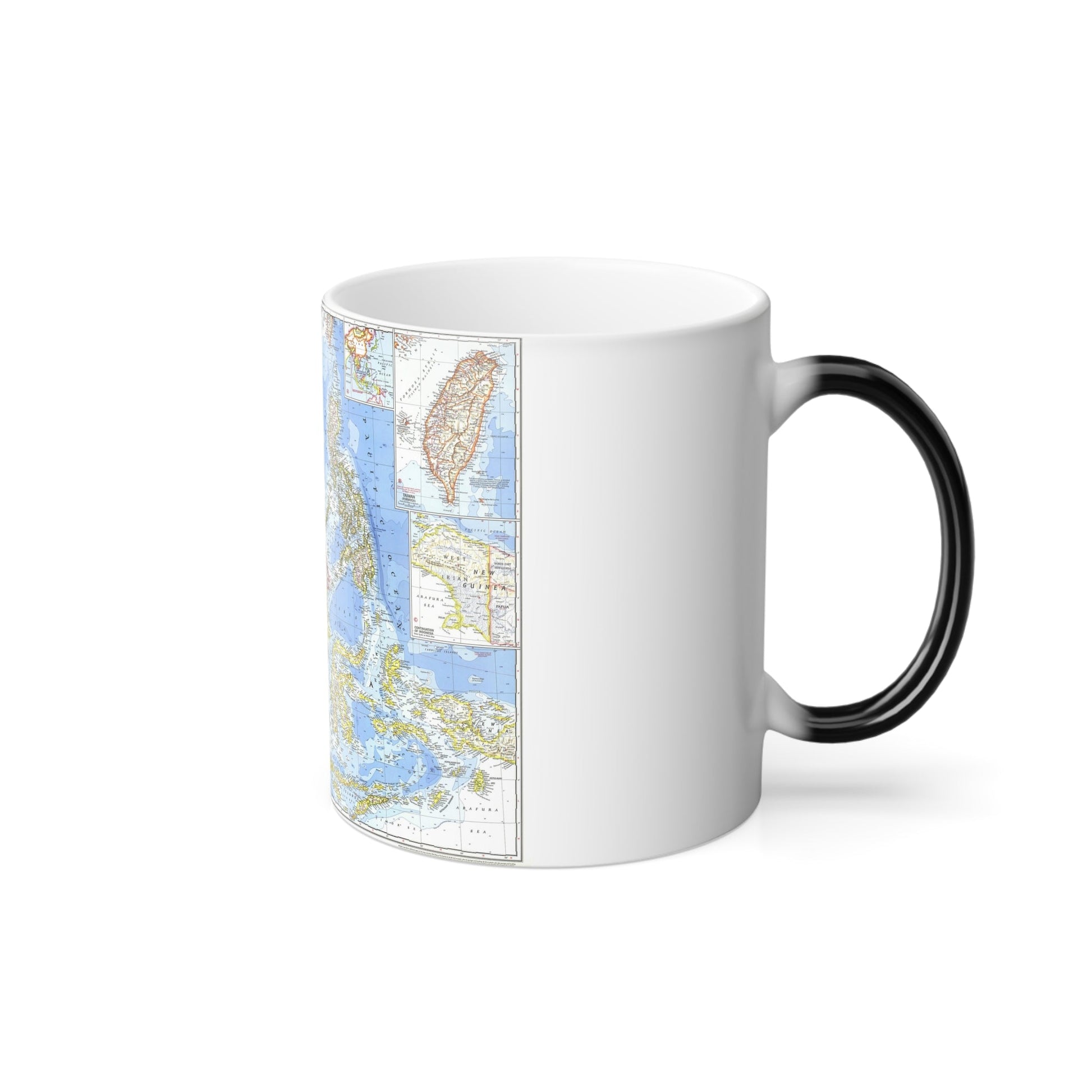 Asia - Southeast (1968) (Map) Color Changing Mug 11oz-11oz-The Sticker Space