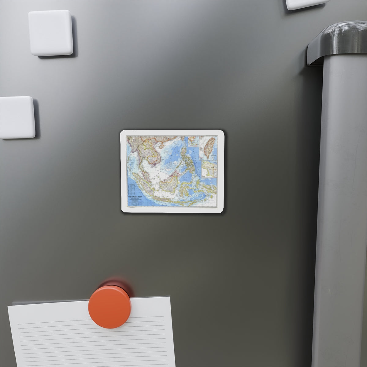 Asia - Southeast (1968) (Map) Refrigerator Magnet-The Sticker Space