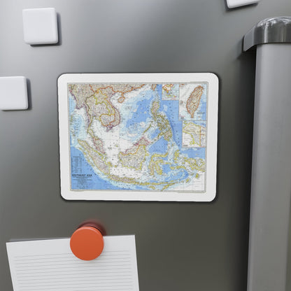 Asia - Southeast (1968) (Map) Refrigerator Magnet-The Sticker Space