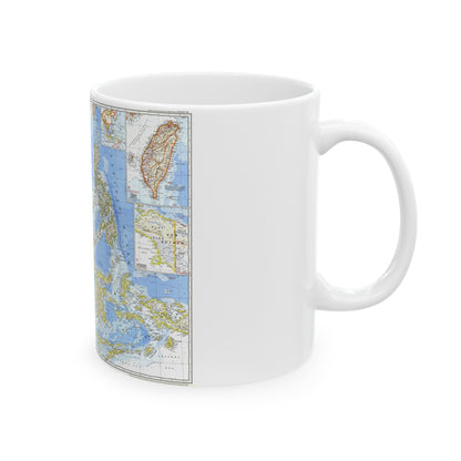 Asia - Southeast (1968) (Map) White Coffee Mug-The Sticker Space