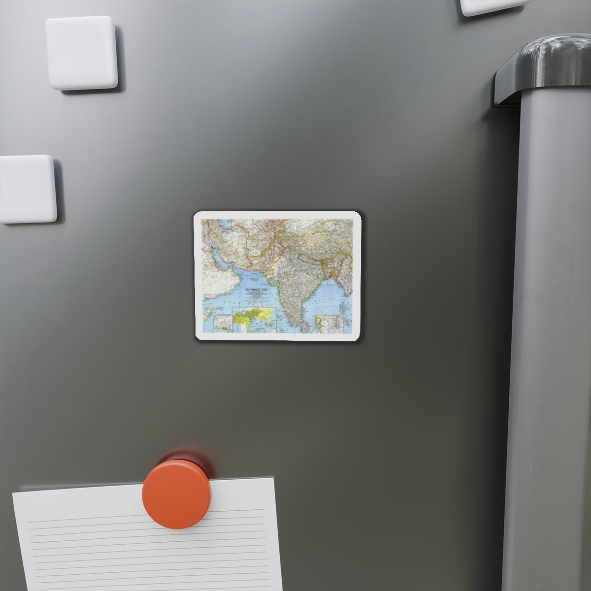 Asia - Southwest (1963) (Map) Refrigerator Magnet-The Sticker Space