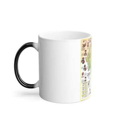 Asia - The Peoples of Mainland Southeast (1971) (Map) Color Changing Mug 11oz-11oz-The Sticker Space