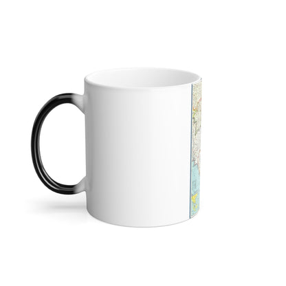 Asia - Viet Nam, Cambodia, Laos (1965) (Map) Color Changing Mug 11oz-11oz-The Sticker Space