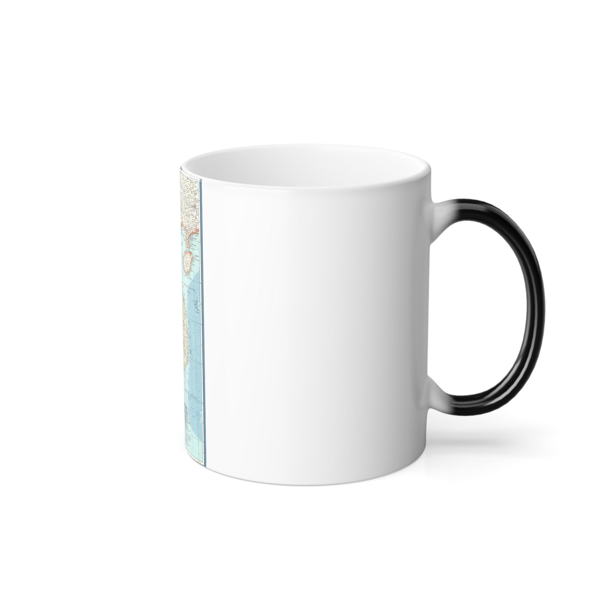 Asia - Viet Nam, Cambodia, Laos (1965) (Map) Color Changing Mug 11oz-11oz-The Sticker Space