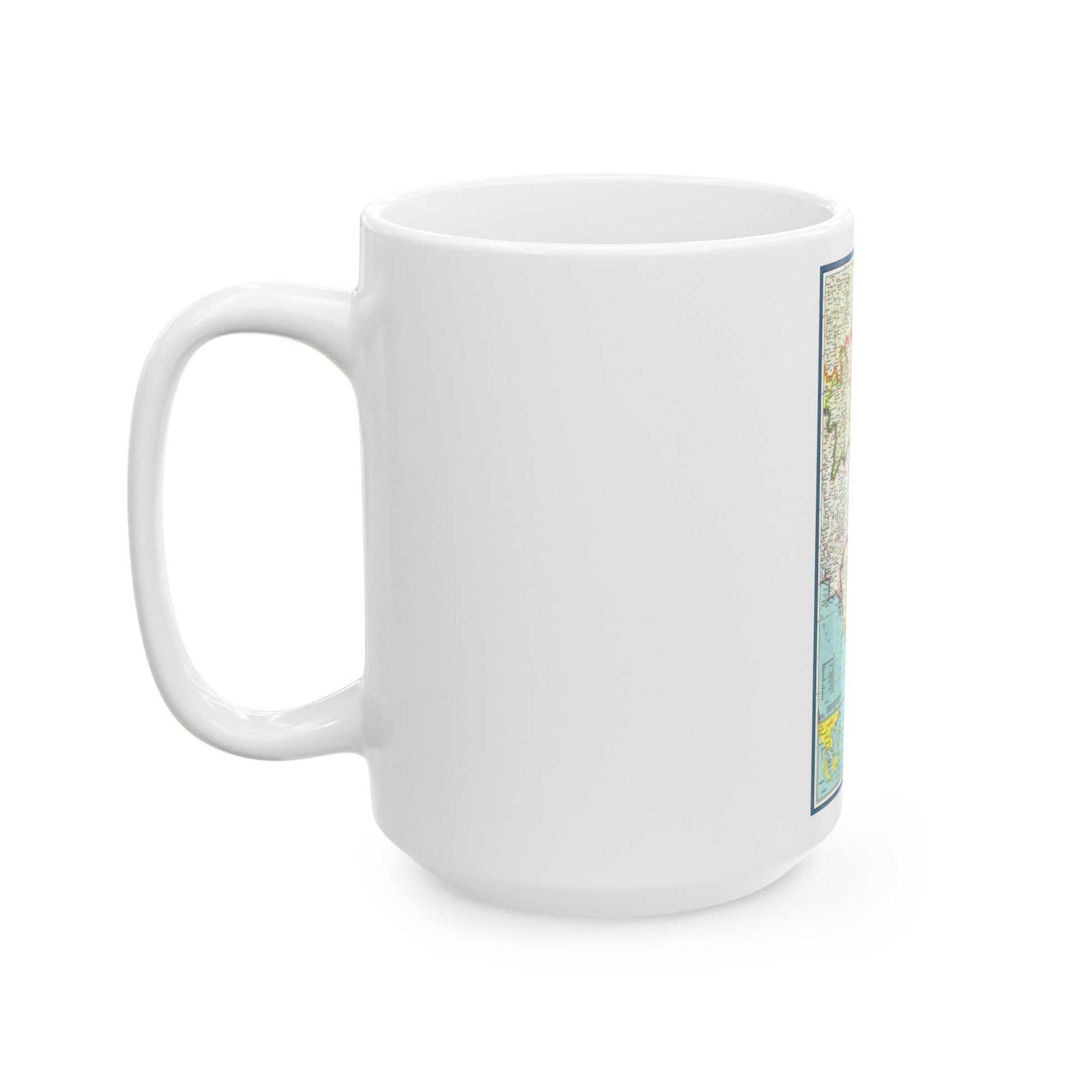 Asia - Viet Nam, Cambodia, Laos (1965) (Map) White Coffee Mug-The Sticker Space