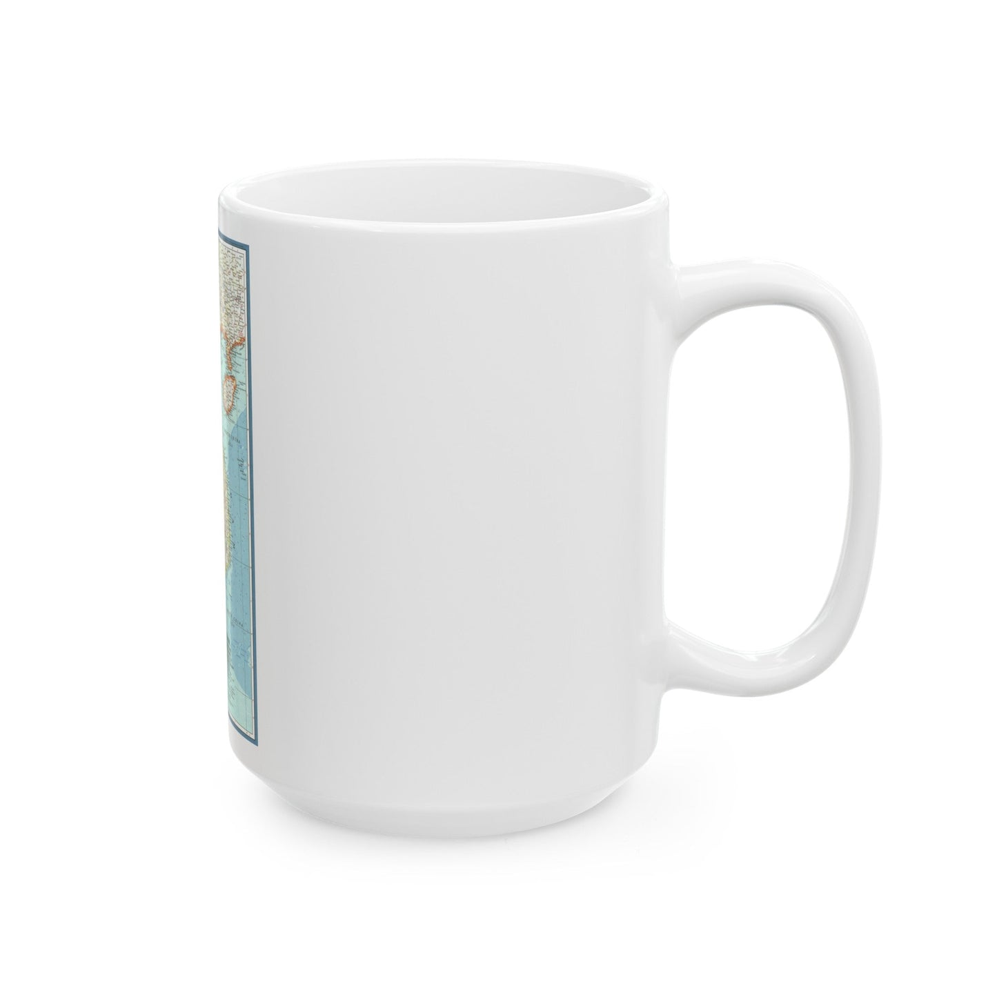 Asia - Viet Nam, Cambodia, Laos (1965) (Map) White Coffee Mug-The Sticker Space