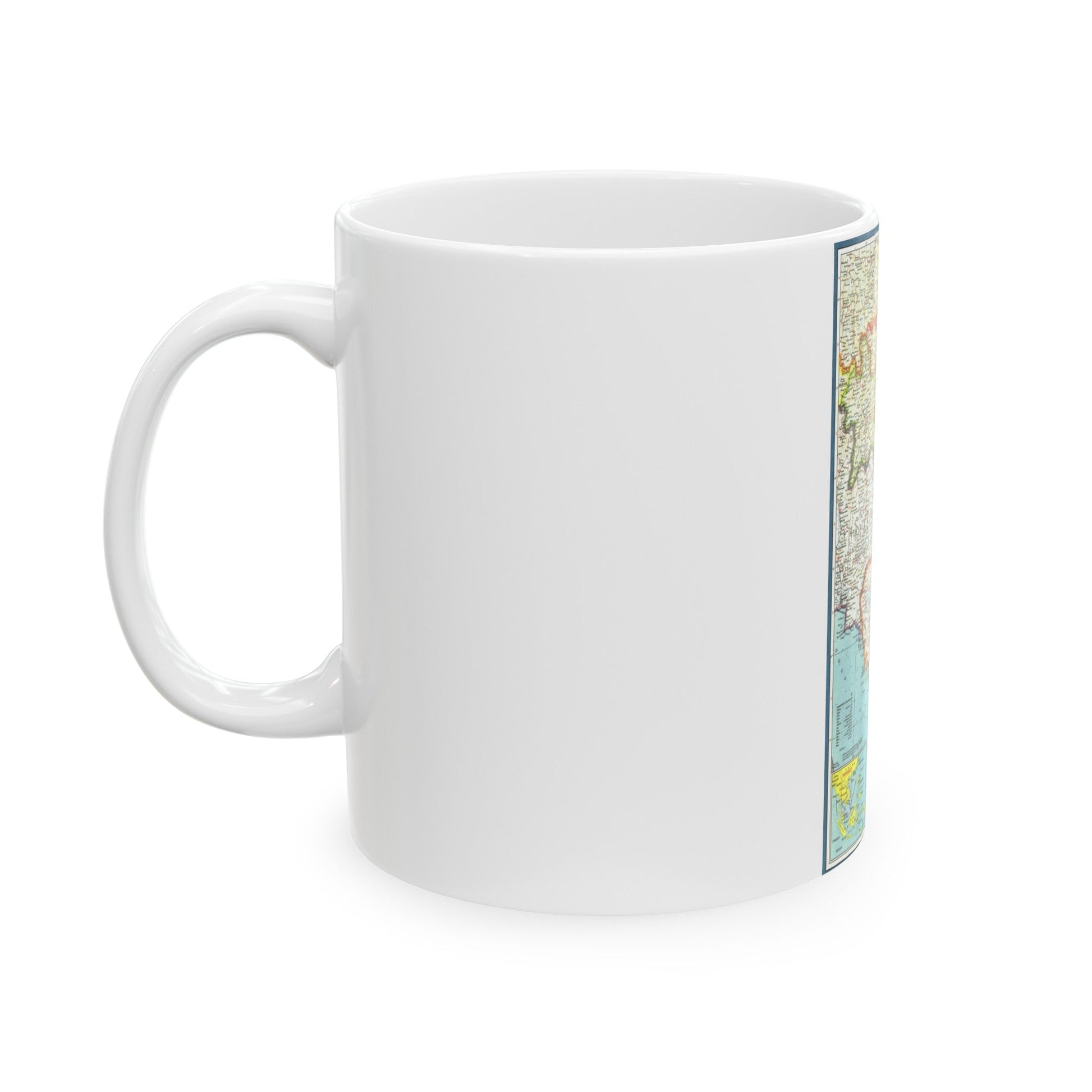 Asia - Viet Nam, Cambodia, Laos (1965) (Map) White Coffee Mug-The Sticker Space