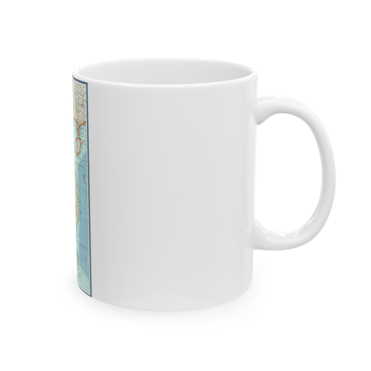 Asia - Viet Nam, Cambodia, Laos (1965) (Map) White Coffee Mug-The Sticker Space