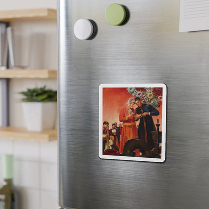 Asian Wedding (Magazine Illustration) Refrigerator Magnet-The Sticker Space