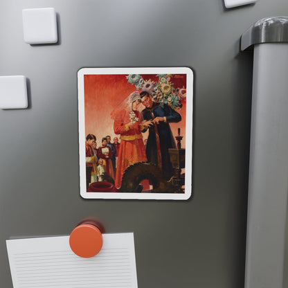 Asian Wedding (Magazine Illustration) Refrigerator Magnet-The Sticker Space