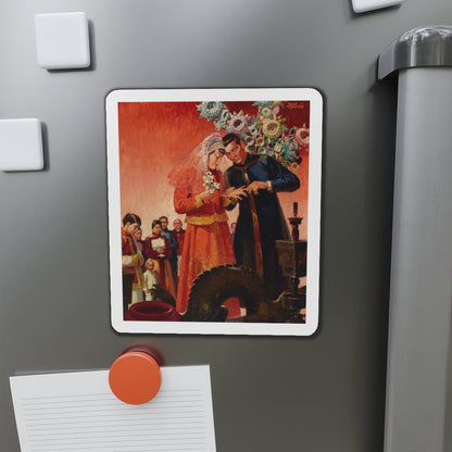 Asian Wedding (Magazine Illustration) Refrigerator Magnet-The Sticker Space