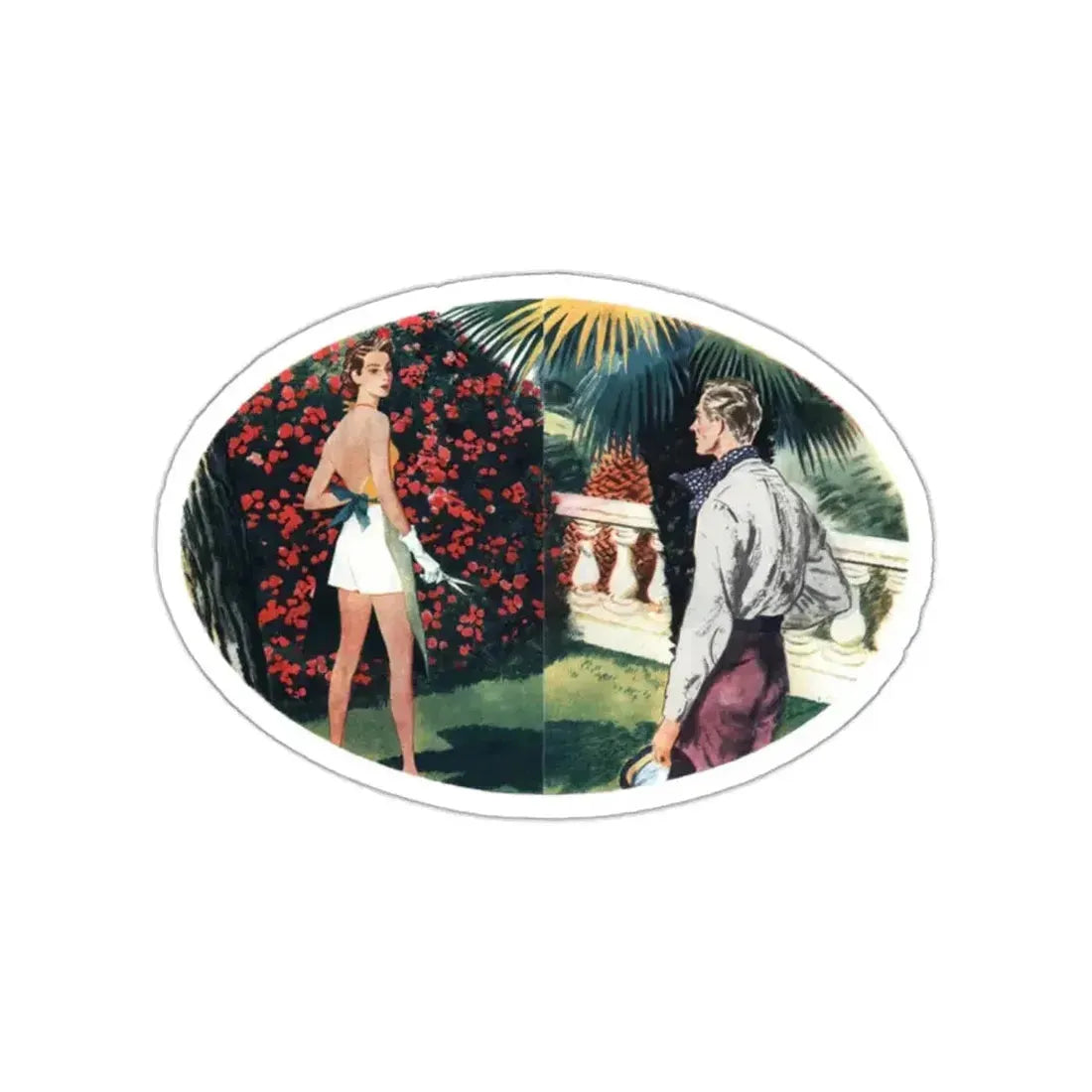 Ask Me No Questions (1), The American Magazine, June 1937 (Magazine Illustration) STICKER Vinyl Die-Cut Decal - The Sticker Space