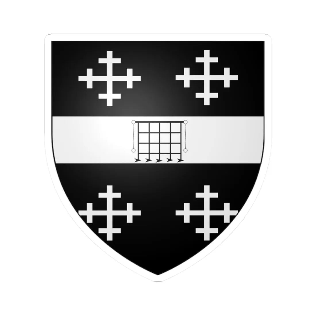 Asquith (England) (Coat of Arms) STICKER Vinyl Kiss-Cut Decal 2 Inch White - The Sticker Space