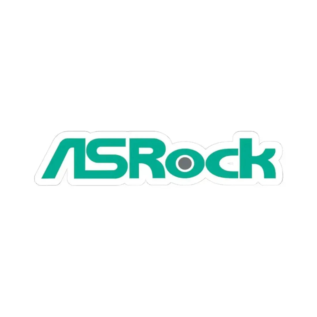 ASRock Inc. (version 1) (Logo) STICKER Vinyl Kiss-Cut Decal 3 Inch White - The Sticker Space