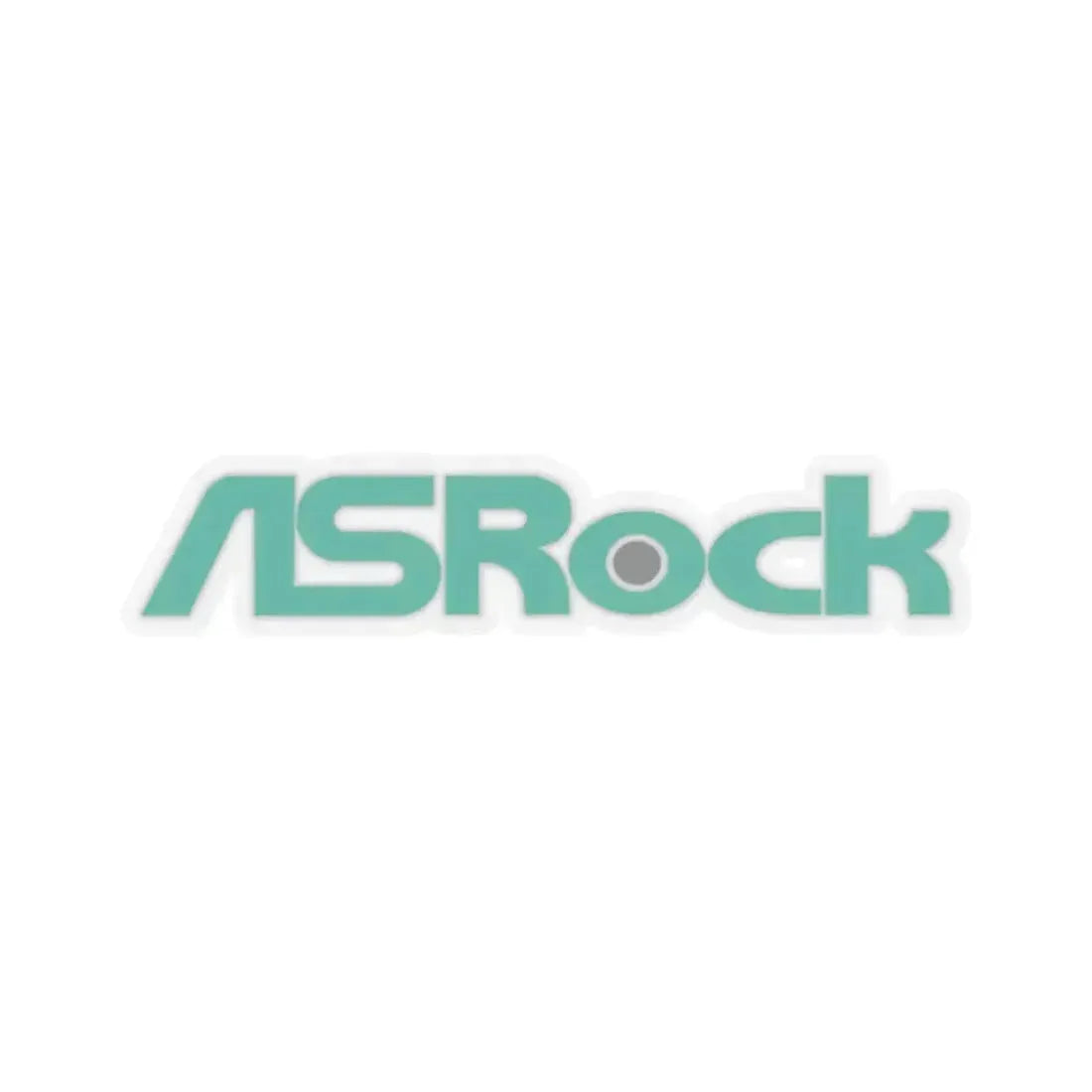 ASRock Inc. (version 1) (Logo) STICKER Vinyl Kiss-Cut Decal 4 Inch Transparent - The Sticker Space