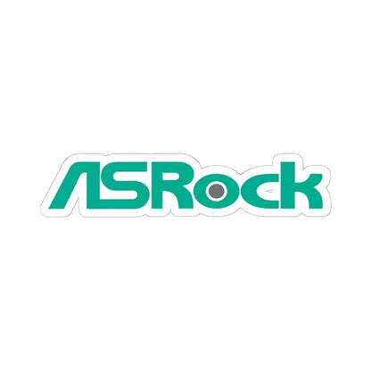 ASRock Inc. (version 1) (Logo) STICKER Vinyl Kiss-Cut Decal 6 Inch White - The Sticker Space