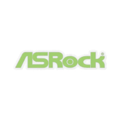 ASRock Inc. (version 2) (Logo) STICKER Vinyl Kiss-Cut Decal 2 Inch Transparent - The Sticker Space