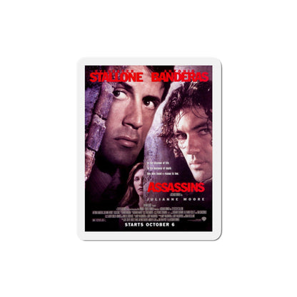 Assassins 1995 Movie Poster Die-Cut Magnet-3" x 3"-The Sticker Space