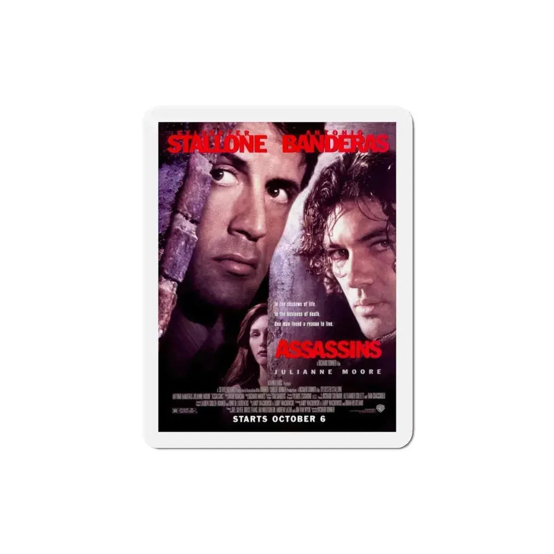 Assassins 1995 Movie Poster Refrigerator Magnet 3 Inch - The Sticker Space