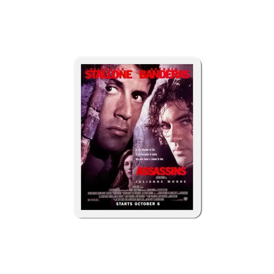 Assassins 1995 Movie Poster Refrigerator Magnet 6 Inch - The Sticker Space