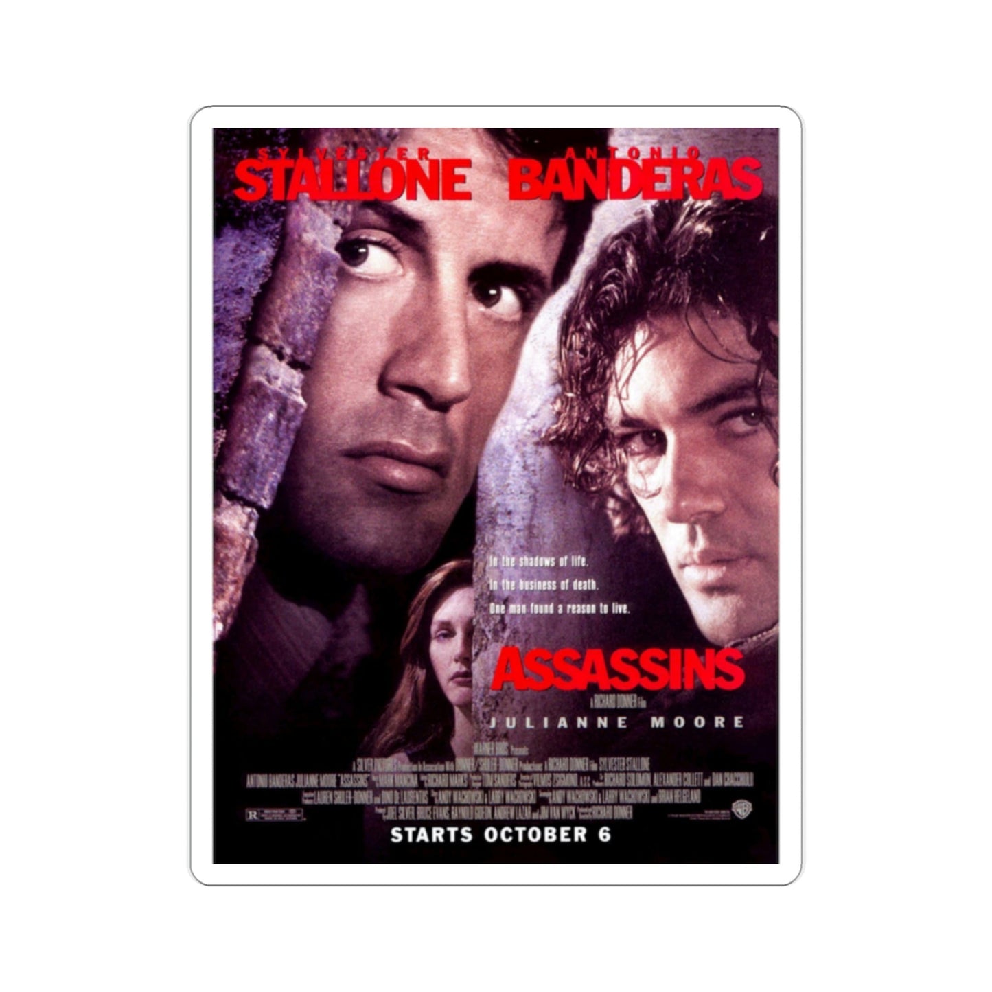 Assassins 1995 Movie Poster STICKER Vinyl Die-Cut Decal-2 Inch-The Sticker Space