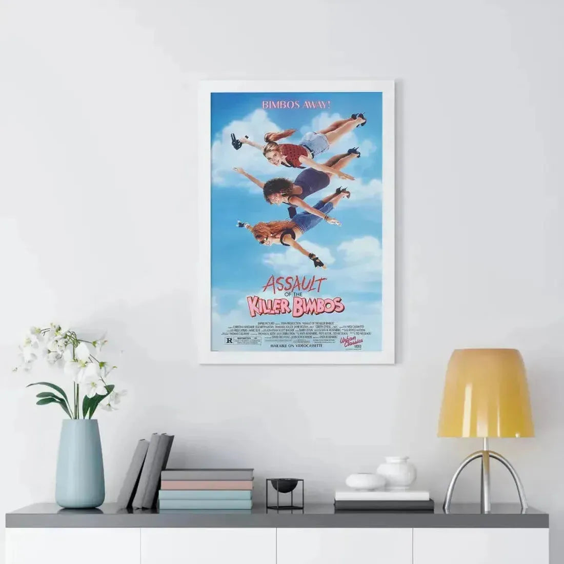 ASSAULT OF THE KILLER BIMBOS 1988 - Framed Movie Poster - The Sticker Space