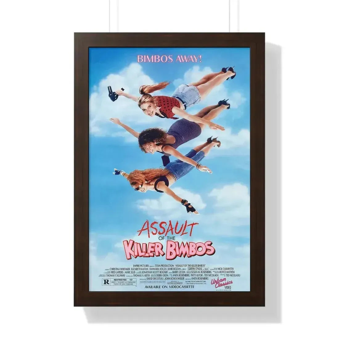 ASSAULT OF THE KILLER BIMBOS 1988 - Framed Movie Poster - The Sticker Space