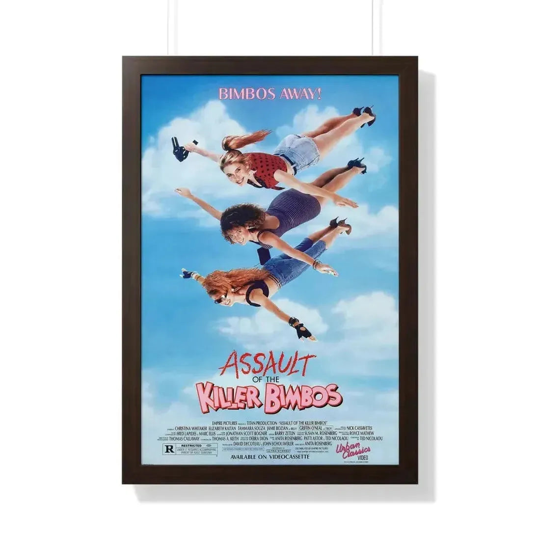 ASSAULT OF THE KILLER BIMBOS 1988 - Framed Movie Poster - The Sticker Space