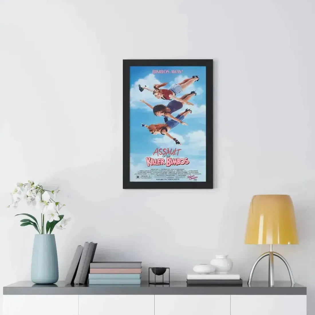 ASSAULT OF THE KILLER BIMBOS 1988 - Framed Movie Poster - The Sticker Space