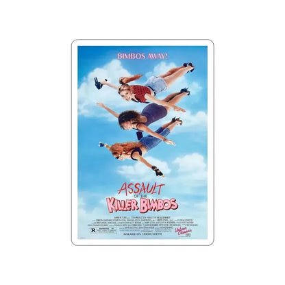 ASSAULT OF THE KILLER BIMBOS 1988 Movie Poster STICKER Vinyl Die-Cut Decal 5 Inch - The Sticker Space
